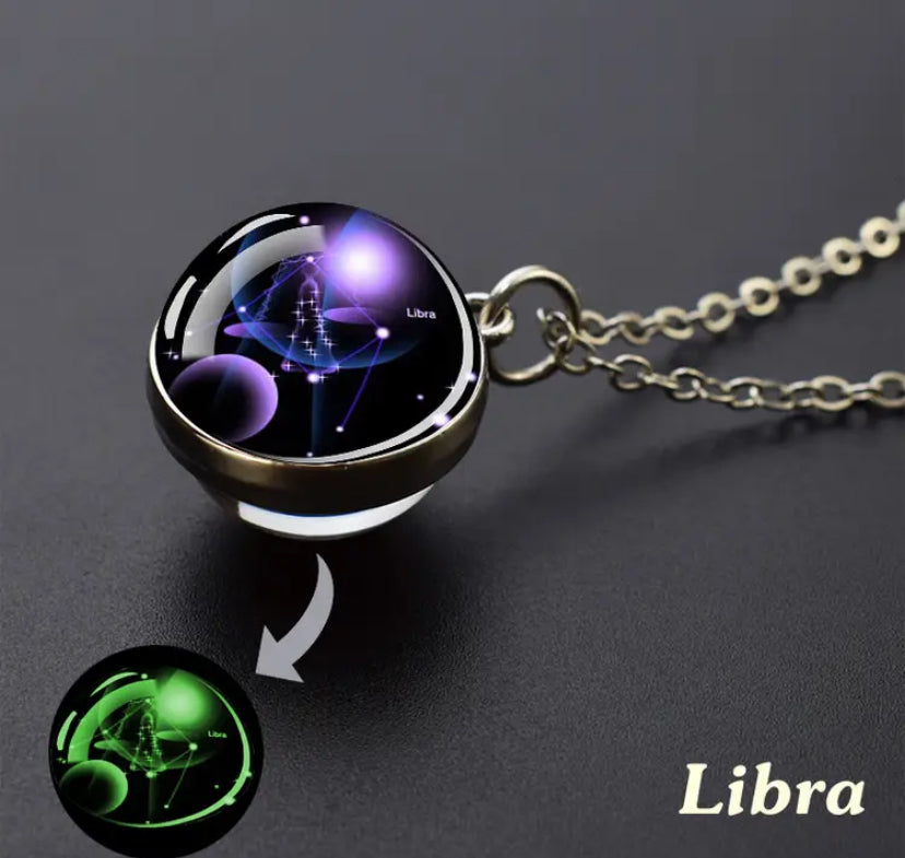Collier Pendantif phosphorescent