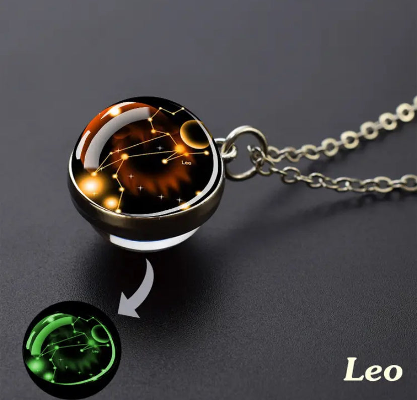 Collier Pendantif phosphorescent