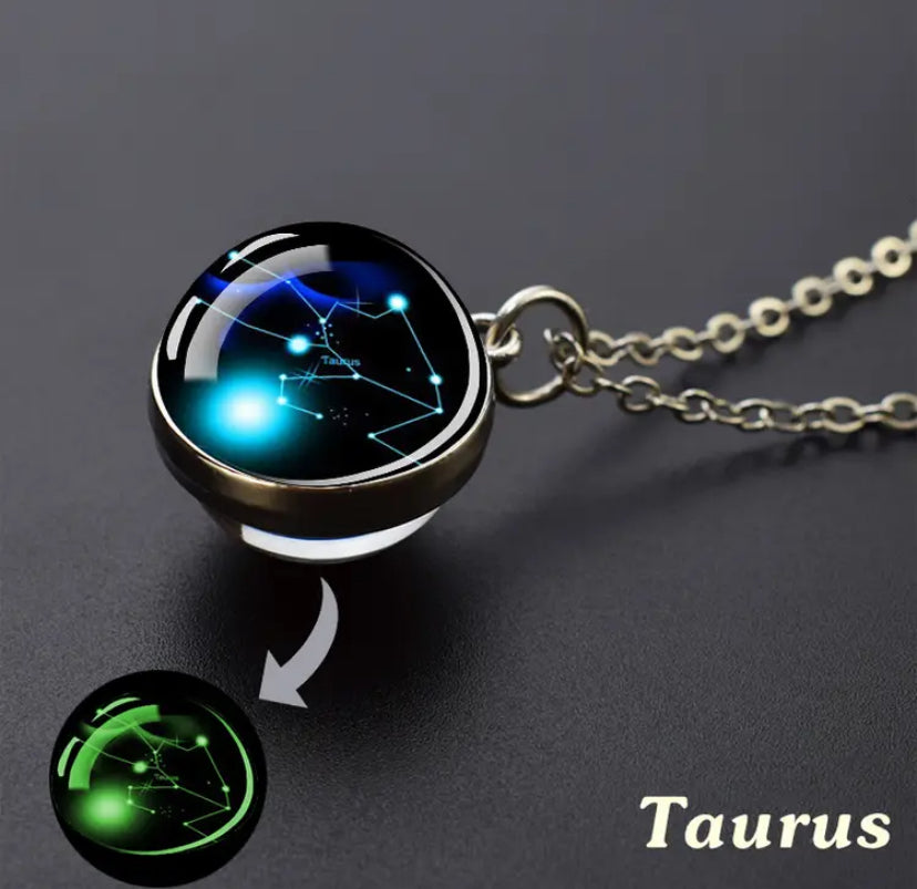 Collier Pendantif phosphorescent