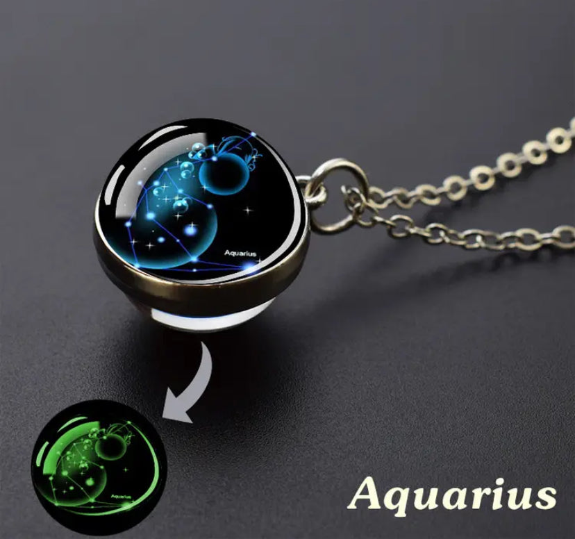 Collier Pendantif phosphorescent