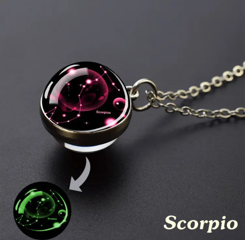 Collier Pendantif phosphorescent