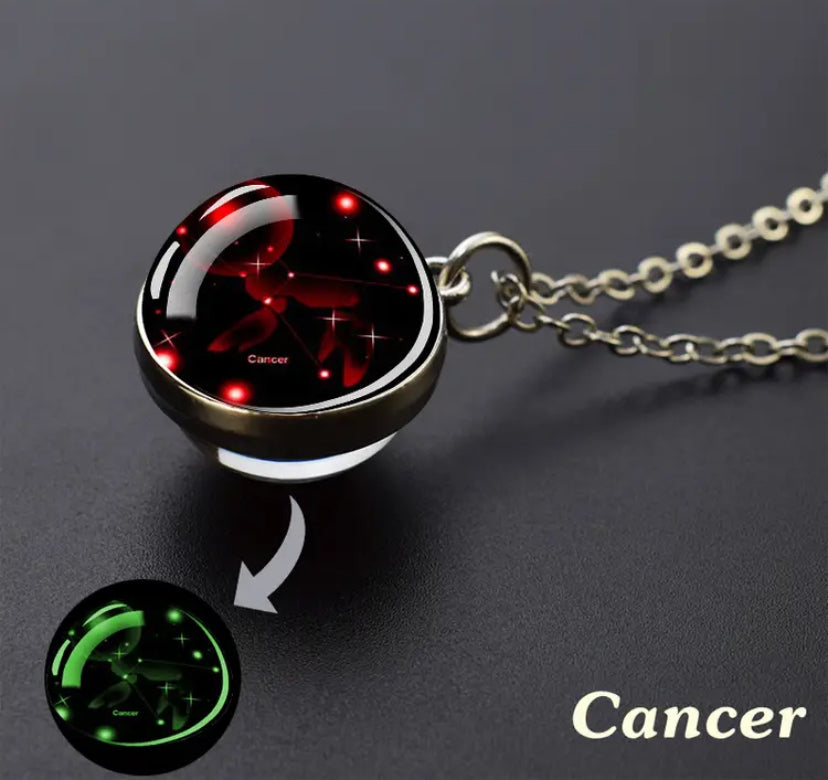 Collier Pendantif phosphorescent