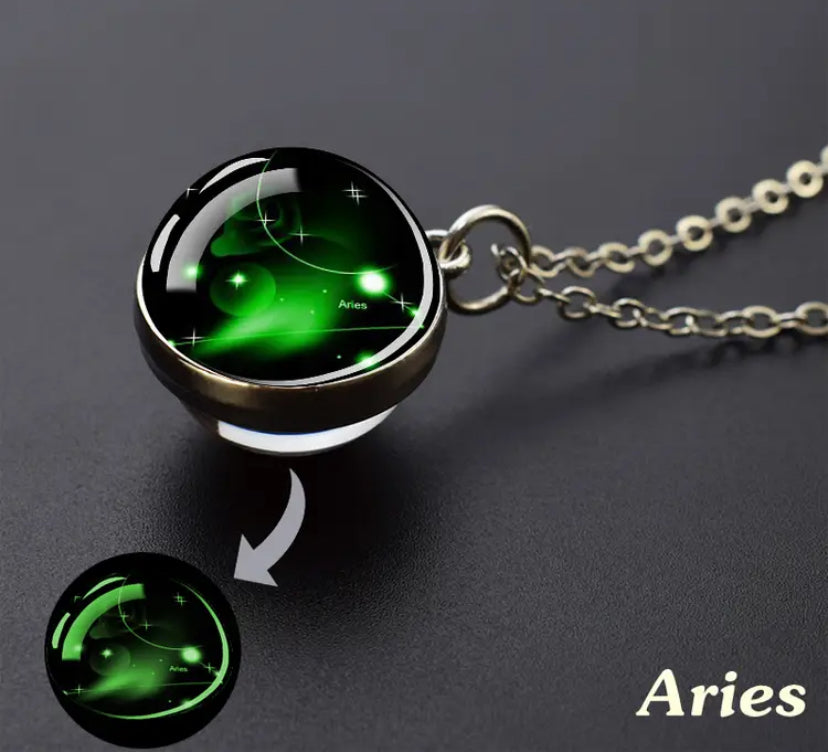 Collier Pendantif phosphorescent