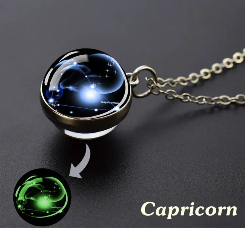Collier Pendantif phosphorescent